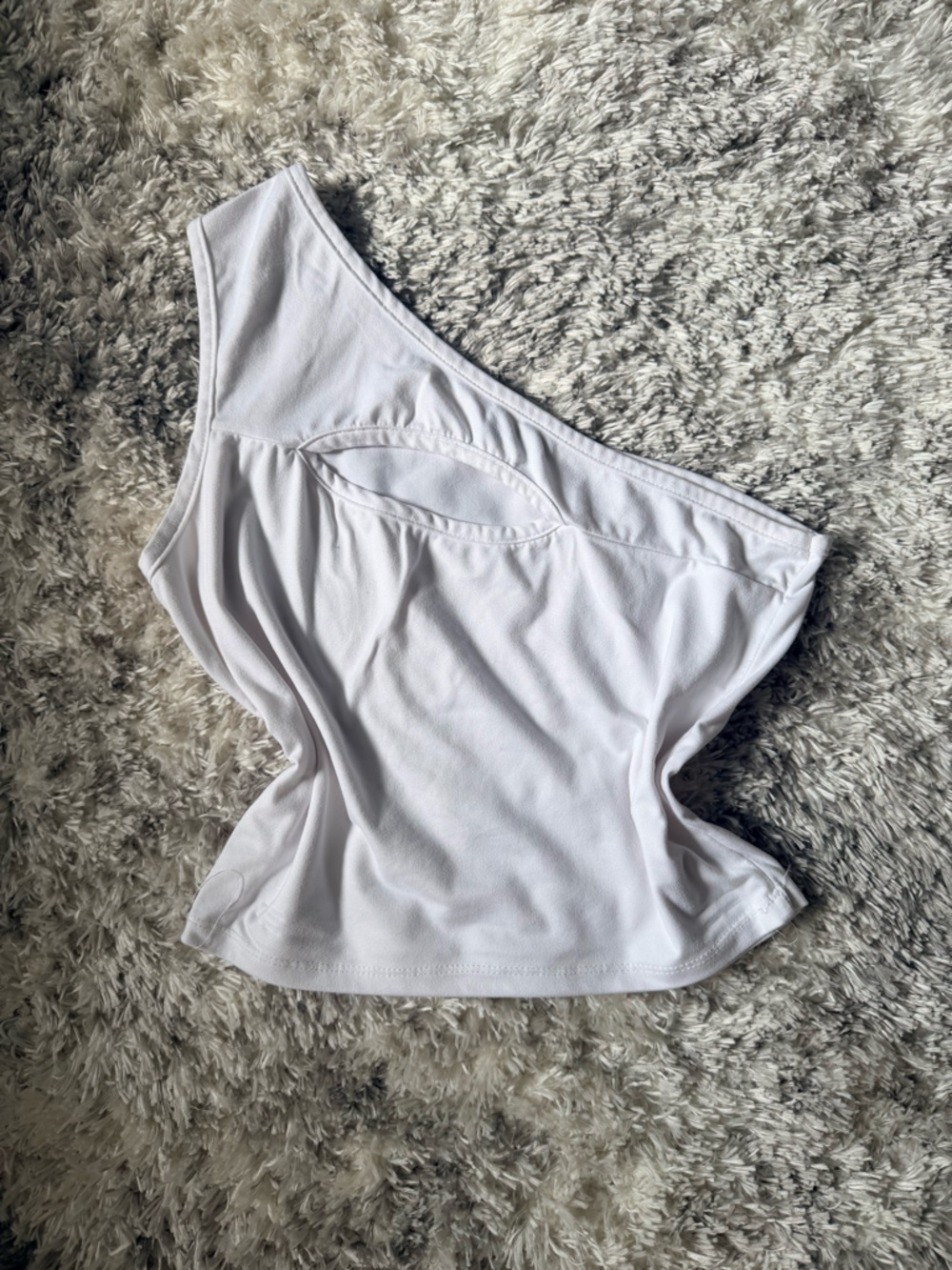 Women's White High-Rise Athletic Shorts
